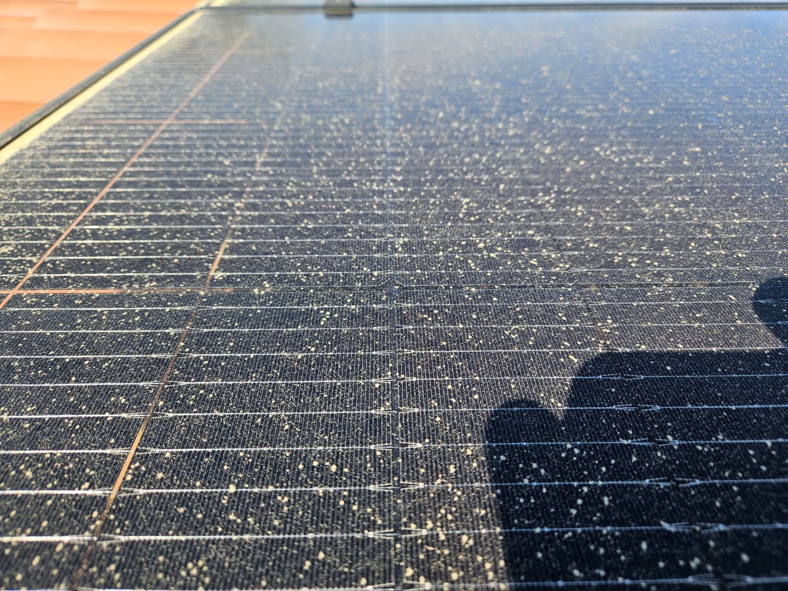 Panneaux avant nettoyage